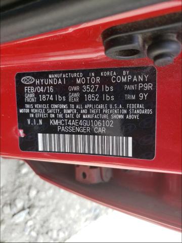 Photo 9 VIN: KMHCT4AE4GU106102 - HYUNDAI ACCENT SE 