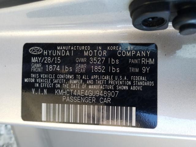 Photo 9 VIN: KMHCT4AE4GU948907 - HYUNDAI ACCENT SE 