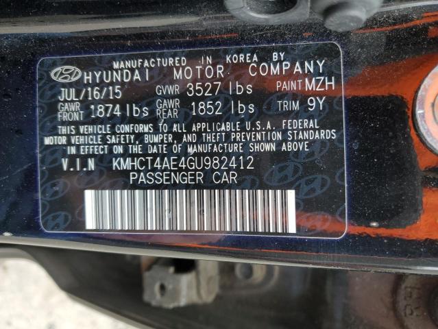 Photo 11 VIN: KMHCT4AE4GU982412 - HYUNDAI ACCENT SE 