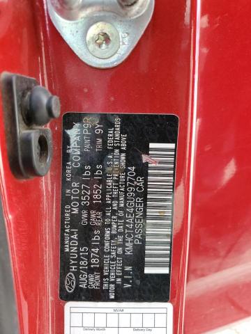 Photo 11 VIN: KMHCT4AE4GU997704 - HYUNDAI ACCENT SE 