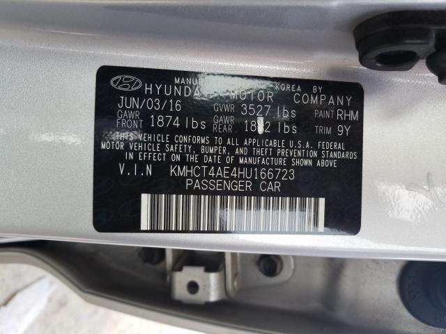 Photo 9 VIN: KMHCT4AE4HU166723 - HYUNDAI ACCENT SE 