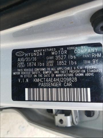 Photo 9 VIN: KMHCT4AE4HU209828 - HYUNDAI ACCENT SE 