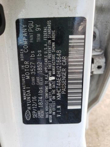 Photo 9 VIN: KMHCT4AE4HU216648 - HYUNDAI ACCENT SE 