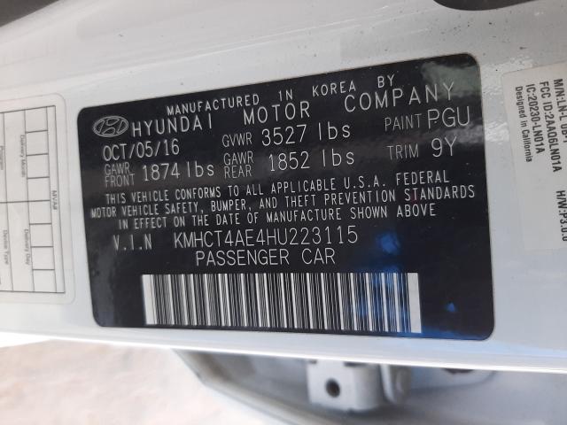 Photo 9 VIN: KMHCT4AE4HU223115 - HYUNDAI ACCENT SE 