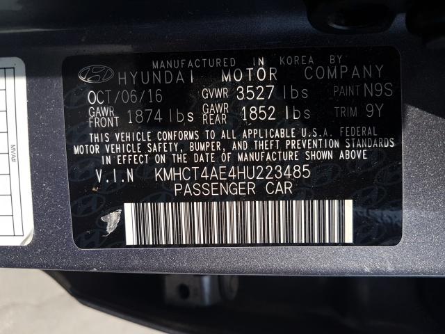 Photo 9 VIN: KMHCT4AE4HU223485 - HYUNDAI ACCENT SE 