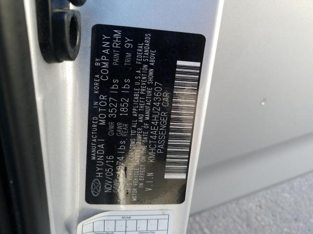 Photo 9 VIN: KMHCT4AE4HU243607 - HYUNDAI ACCENT SE 