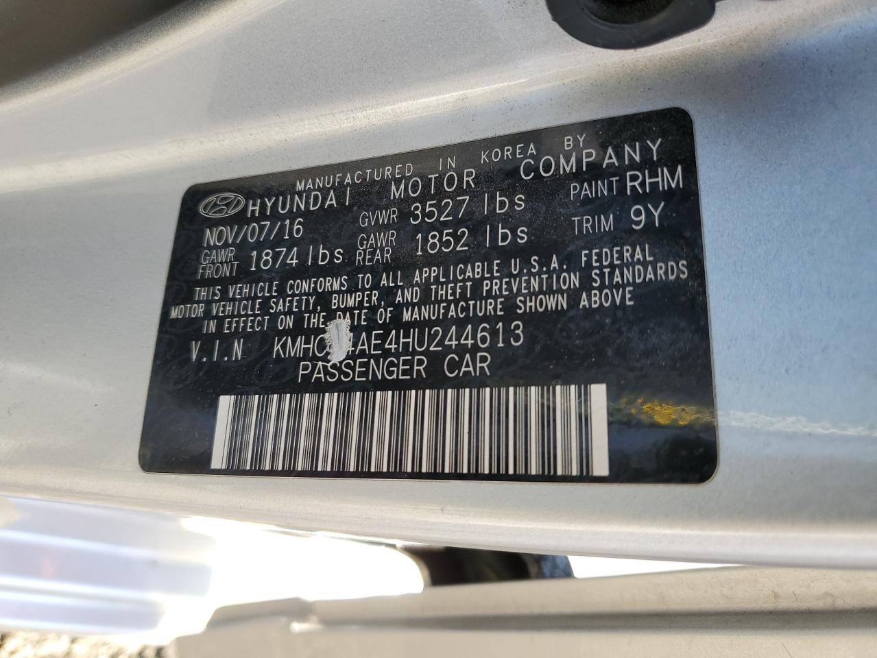 Photo 12 VIN: KMHCT4AE4HU244613 - HYUNDAI ACCENT 