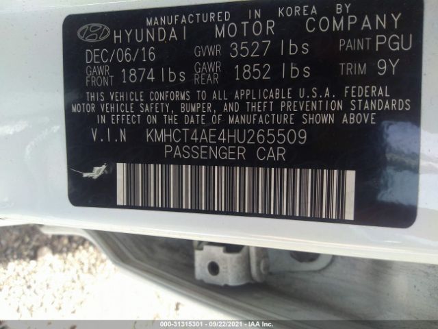 Photo 8 VIN: KMHCT4AE4HU265509 - HYUNDAI ACCENT 