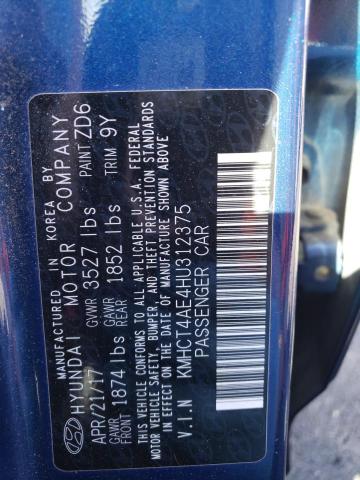 Photo 11 VIN: KMHCT4AE4HU312375 - HYUNDAI ACCENT 