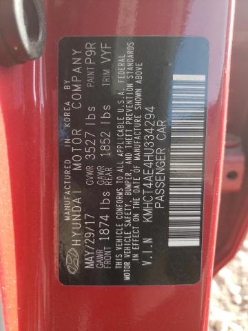 Photo 9 VIN: KMHCT4AE4HU334294 - HYUNDAI ACCENT SE 