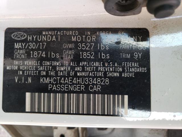 Photo 11 VIN: KMHCT4AE4HU334828 - HYUNDAI ACCENT 