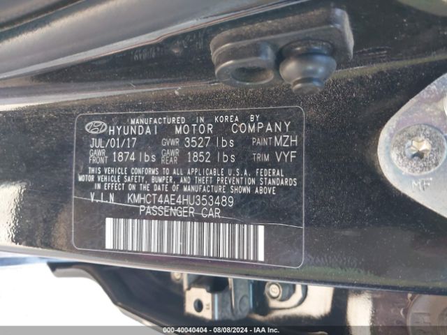 Photo 8 VIN: KMHCT4AE4HU353489 - HYUNDAI ACCENT 