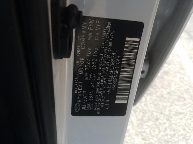 Photo 9 VIN: KMHCT4AE4HU365741 - HYUNDAI ACCENT SE 