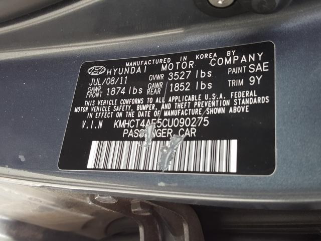 Photo 9 VIN: KMHCT4AE5CU090275 - HYUNDAI ACCENT GLS 