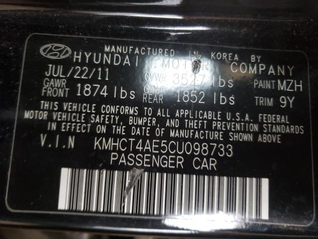 Photo 9 VIN: KMHCT4AE5CU098733 - HYUNDAI ACCENT GLS 