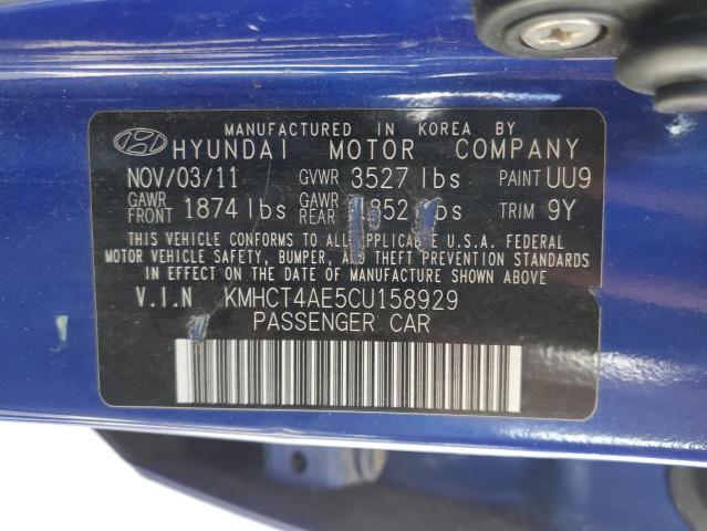 Photo 11 VIN: KMHCT4AE5CU158929 - HYUNDAI ACCENT GLS 