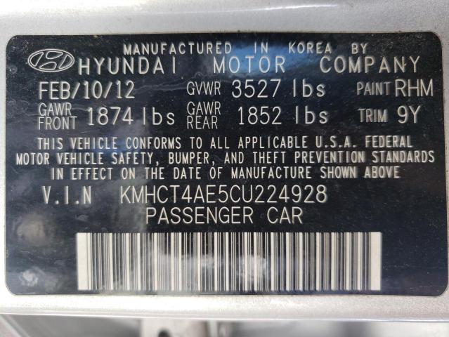 Photo 9 VIN: KMHCT4AE5CU224928 - HYUNDAI ACCENT GLS 