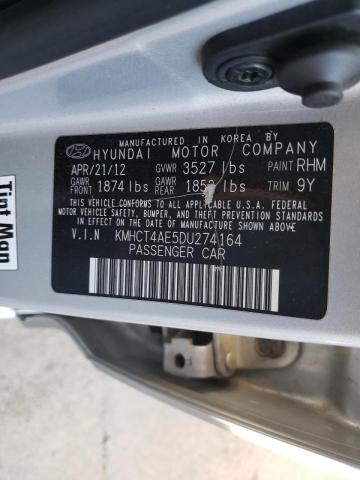 Photo 9 VIN: KMHCT4AE5DU274164 - HYUNDAI ACCENT GLS 