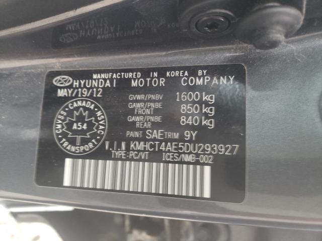 Photo 9 VIN: KMHCT4AE5DU293927 - HYUNDAI ACCENT GLS 