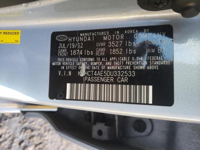 Photo 9 VIN: KMHCT4AE5DU332533 - HYUNDAI ACCENT GLS 