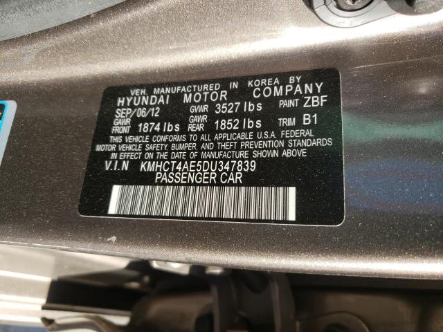 Photo 9 VIN: KMHCT4AE5DU347839 - HYUNDAI ACCENT GLS 