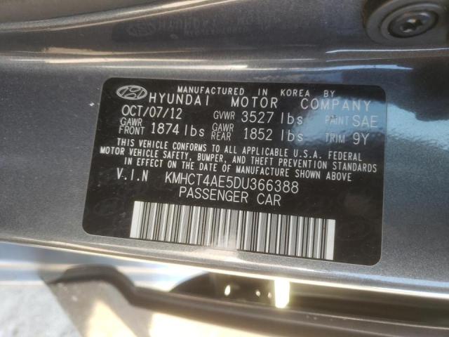 Photo 9 VIN: KMHCT4AE5DU366388 - HYUNDAI ACCENT GLS 