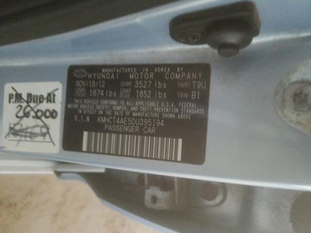 Photo 9 VIN: KMHCT4AE5DU395194 - HYUNDAI ACCENT GLS 