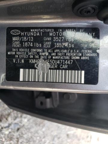 Photo 9 VIN: KMHCT4AE5DU471447 - HYUNDAI ACCENT GLS 