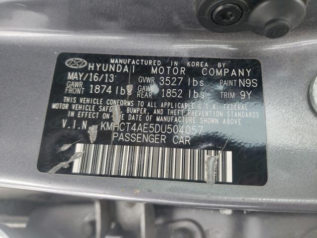 Photo 9 VIN: KMHCT4AE5DU504057 - HYUNDAI ACCENT GLS 