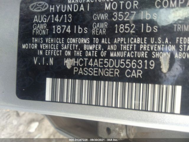 Photo 8 VIN: KMHCT4AE5DU556319 - HYUNDAI ACCENT 