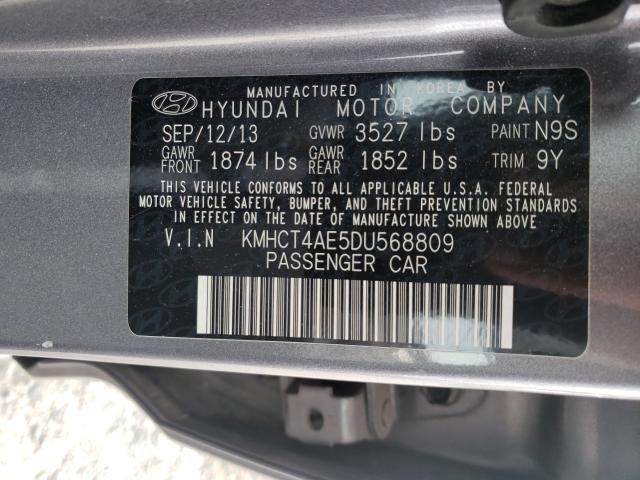 Photo 9 VIN: KMHCT4AE5DU568809 - HYUNDAI ACCENT GLS 