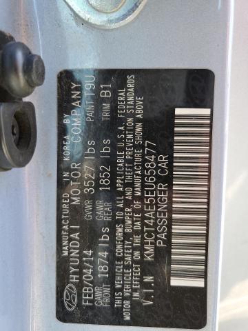 Photo 11 VIN: KMHCT4AE5EU658477 - HYUNDAI ACCENT 