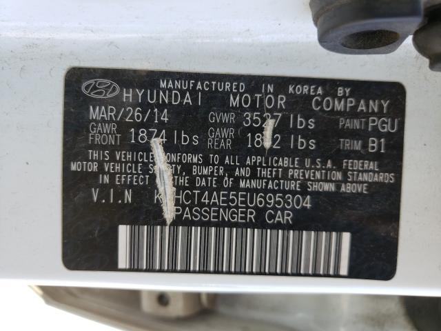 Photo 9 VIN: KMHCT4AE5EU695304 - HYUNDAI ACCENT GLS 