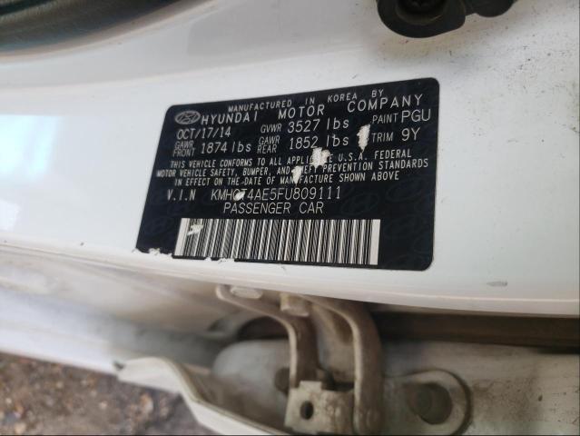 Photo 9 VIN: KMHCT4AE5FU809111 - HYUNDAI ACCENT GLS 