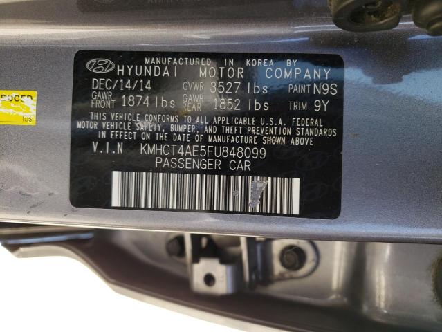 Photo 11 VIN: KMHCT4AE5FU848099 - HYUNDAI ACCENT GLS 