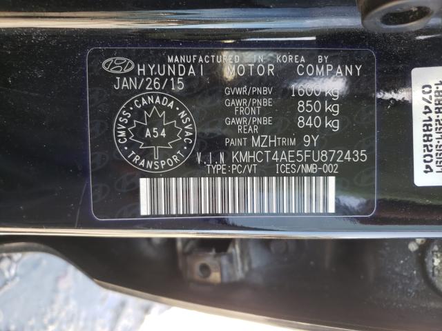 Photo 9 VIN: KMHCT4AE5FU872435 - HYUNDAI ACCENT GLS 