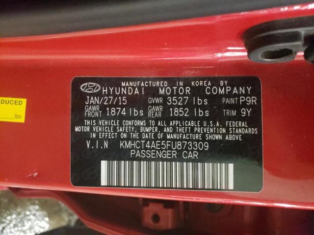 Photo 9 VIN: KMHCT4AE5FU873309 - HYUNDAI ACCENT GLS 