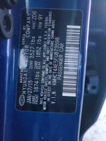 Photo 11 VIN: KMHCT4AE5FU873598 - HYUNDAI ACCENT GLS 