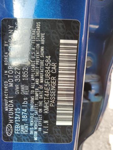 Photo 11 VIN: KMHCT4AE5FU884584 - HYUNDAI ACCENT 