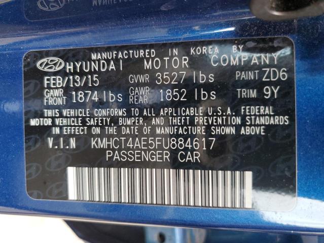 Photo 12 VIN: KMHCT4AE5FU884617 - HYUNDAI ACCENT GLS 