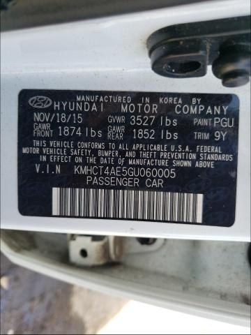 Photo 9 VIN: KMHCT4AE5GU060005 - HYUNDAI ACCENT SE 