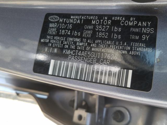 Photo 9 VIN: KMHCT4AE5GU117626 - HYUNDAI ACCENT SE 