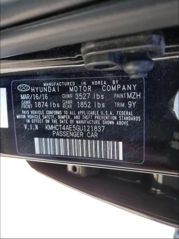 Photo 9 VIN: KMHCT4AE5GU121837 - HYUNDAI ACCENT SE 