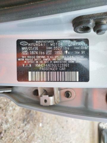 Photo 9 VIN: KMHCT4AE5GU123961 - HYUNDAI ACCENT SE 