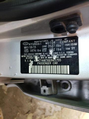 Photo 11 VIN: KMHCT4AE5GU941755 - HYUNDAI ACCENT SE 