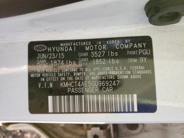 Photo 9 VIN: KMHCT4AE5GU969247 - HYUNDAI ACCENT SE 