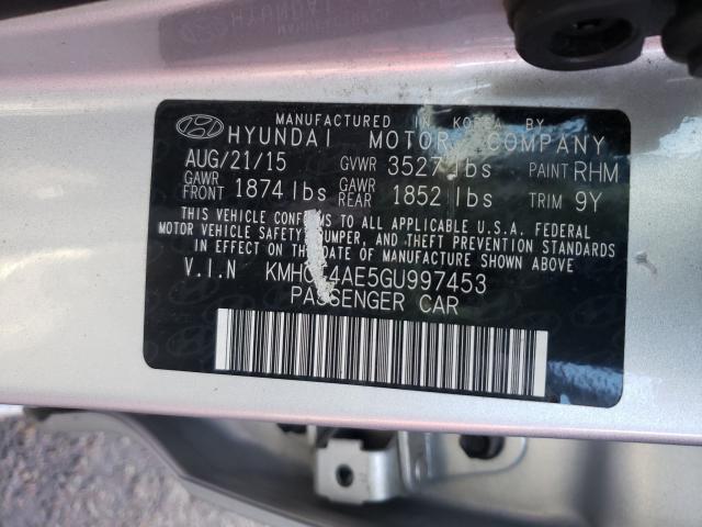 Photo 9 VIN: KMHCT4AE5GU997453 - HYUNDAI ACCENT SE 