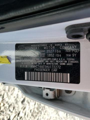 Photo 12 VIN: KMHCT4AE5HU172272 - HYUNDAI ACCENT SE 