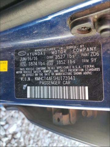 Photo 9 VIN: KMHCT4AE5HU173941 - HYUNDAI ACCENT SE 