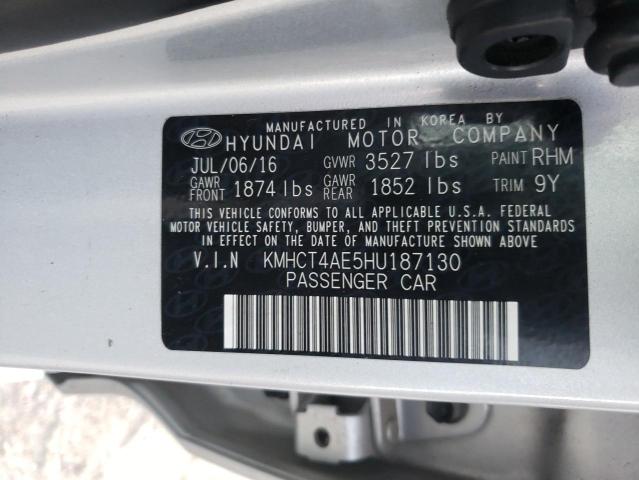 Photo 9 VIN: KMHCT4AE5HU187130 - HYUNDAI ACCENT SE 